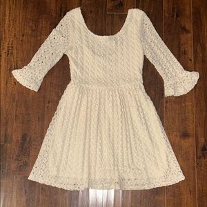 Mimi Chica Ivory Lace Kids Dress
